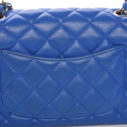 Chanel Lambskin Quilted Mini Rectangular Flap Blue 9 of 18