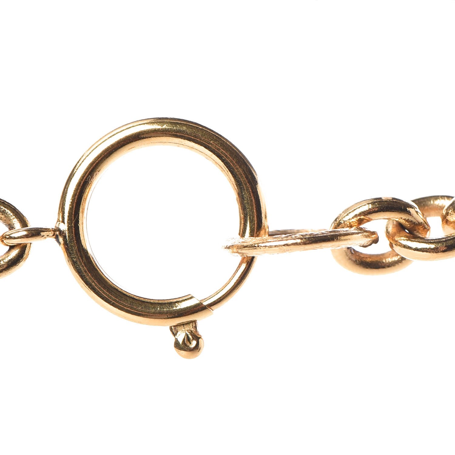 Chanel Chain CC Pendant Necklace Gold 5 of 8