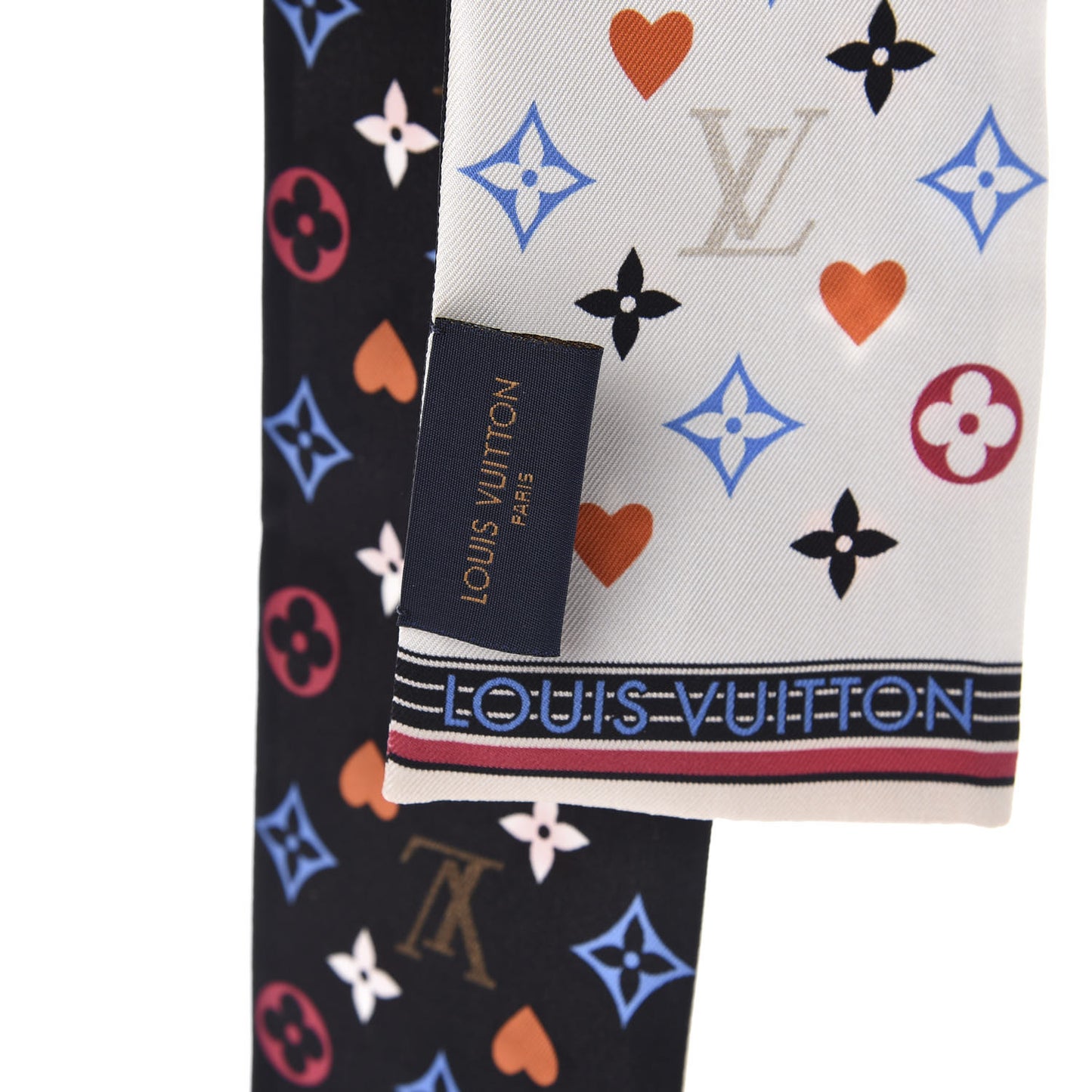 Silk Game On Bandeau Black White