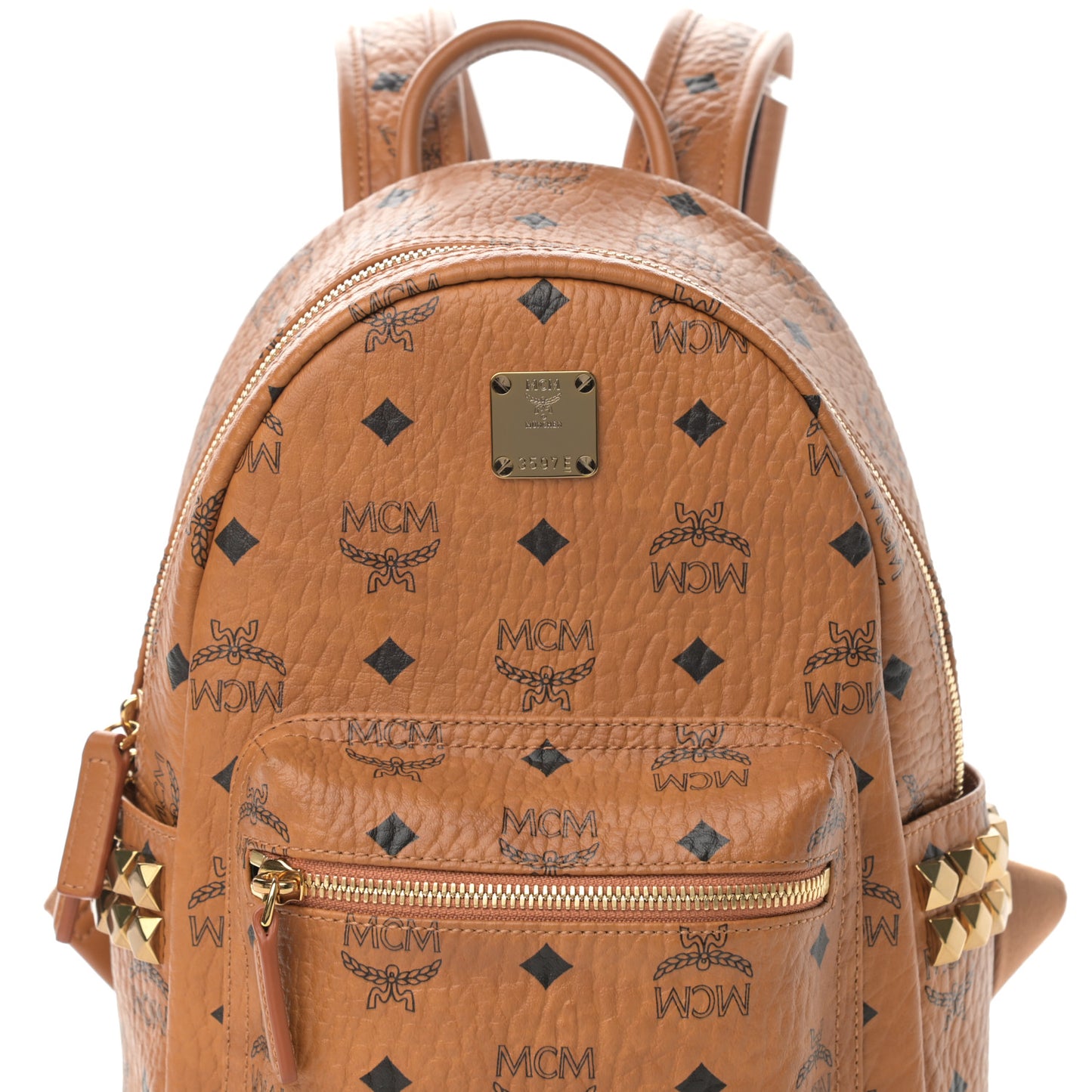Visetos Side Stud Mini Stark Backpack Cognac