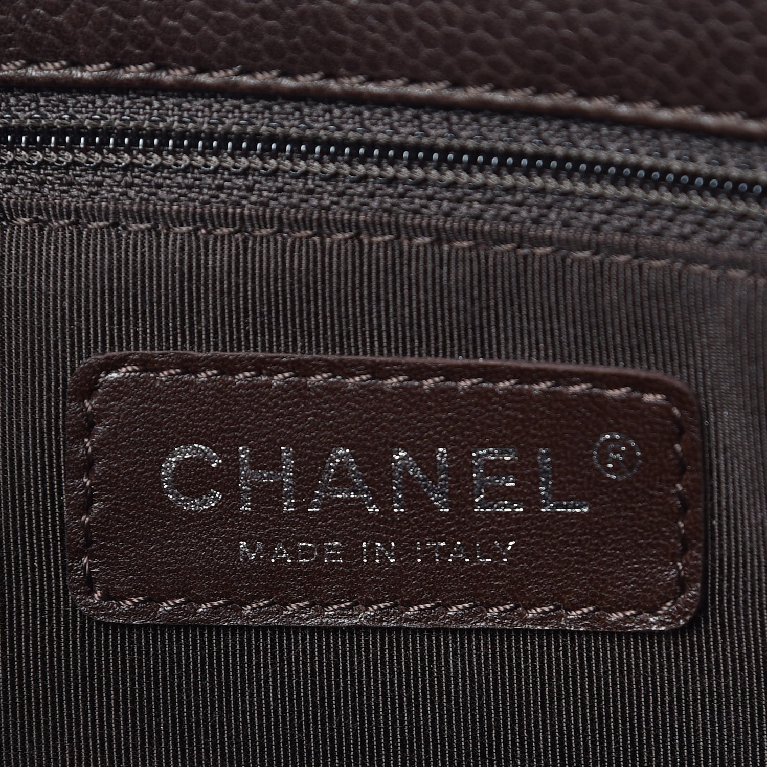 Chanel Caviar Quilted Grand Shopping Tote GST Dark Brown 5 of 12