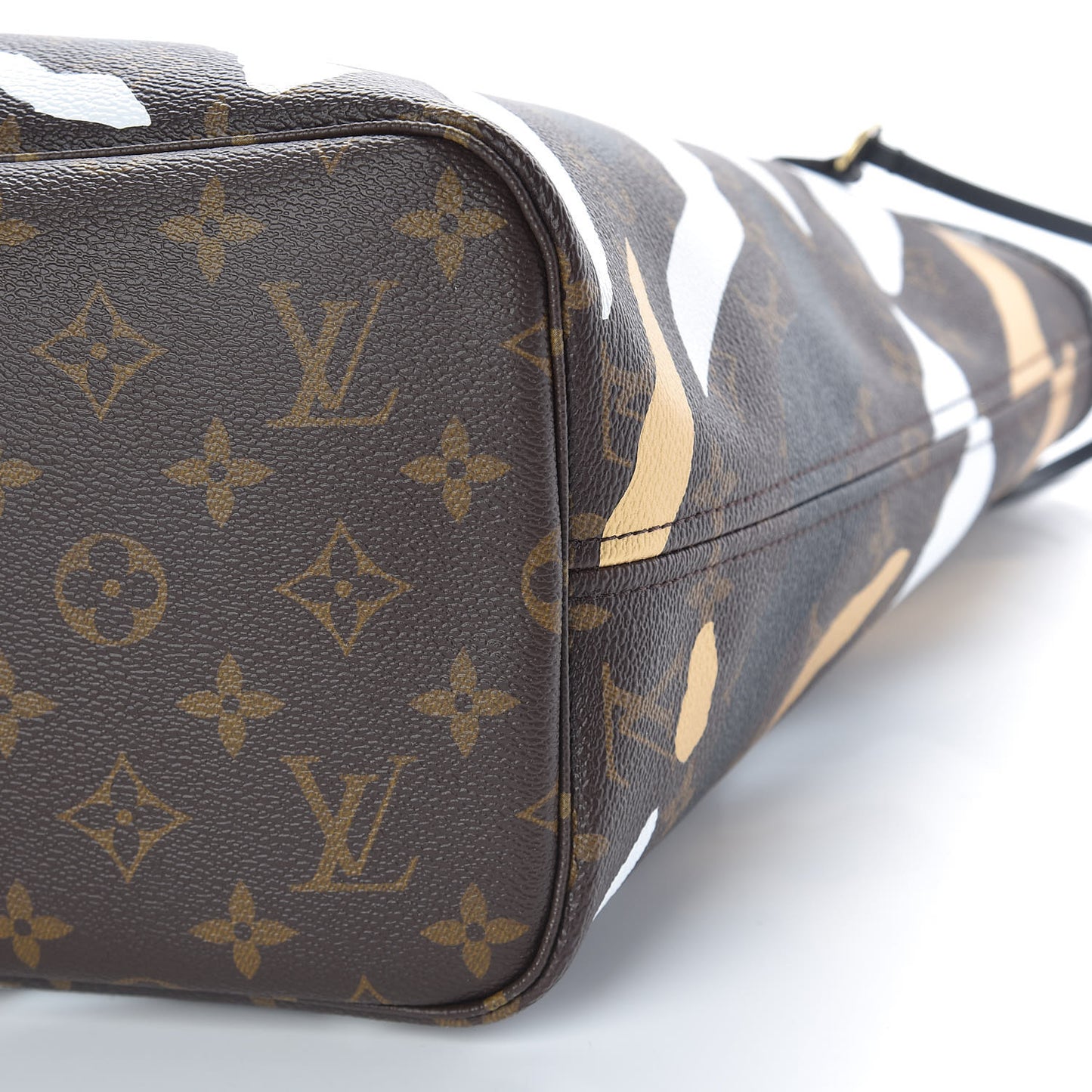 X LOL Monogram Neverfull MM Gold Silver