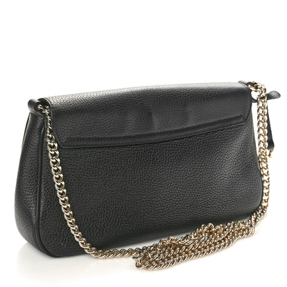 Gucci Pebbled Calfskin Medium Soho Flap Crossbody Black 2 of 11