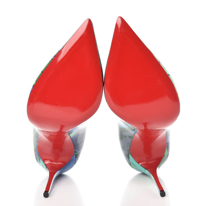 Christian Louboutin Patent Metrograf Pigalle Follies 100 Pumps 38 Taiga 5 of 8