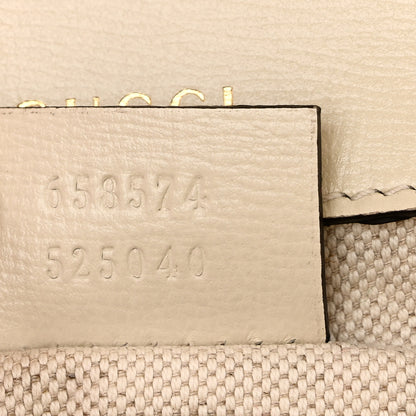 Gucci Azalea Calfskin Web Mini Horsebit 1955 Shoulder Bag Mystic White 8 of 11