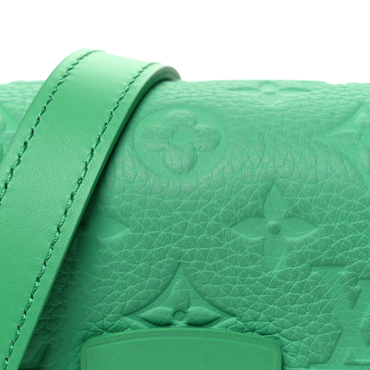 Louis Vuitton Taurillon Monogram S Lock Wearable Wallet Minty Green 7 of 10