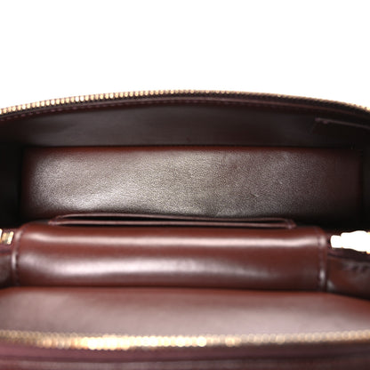 Chanel Caviar Quilted Top Handle Slim Vanity With Chain Dark Brown 5 of 10