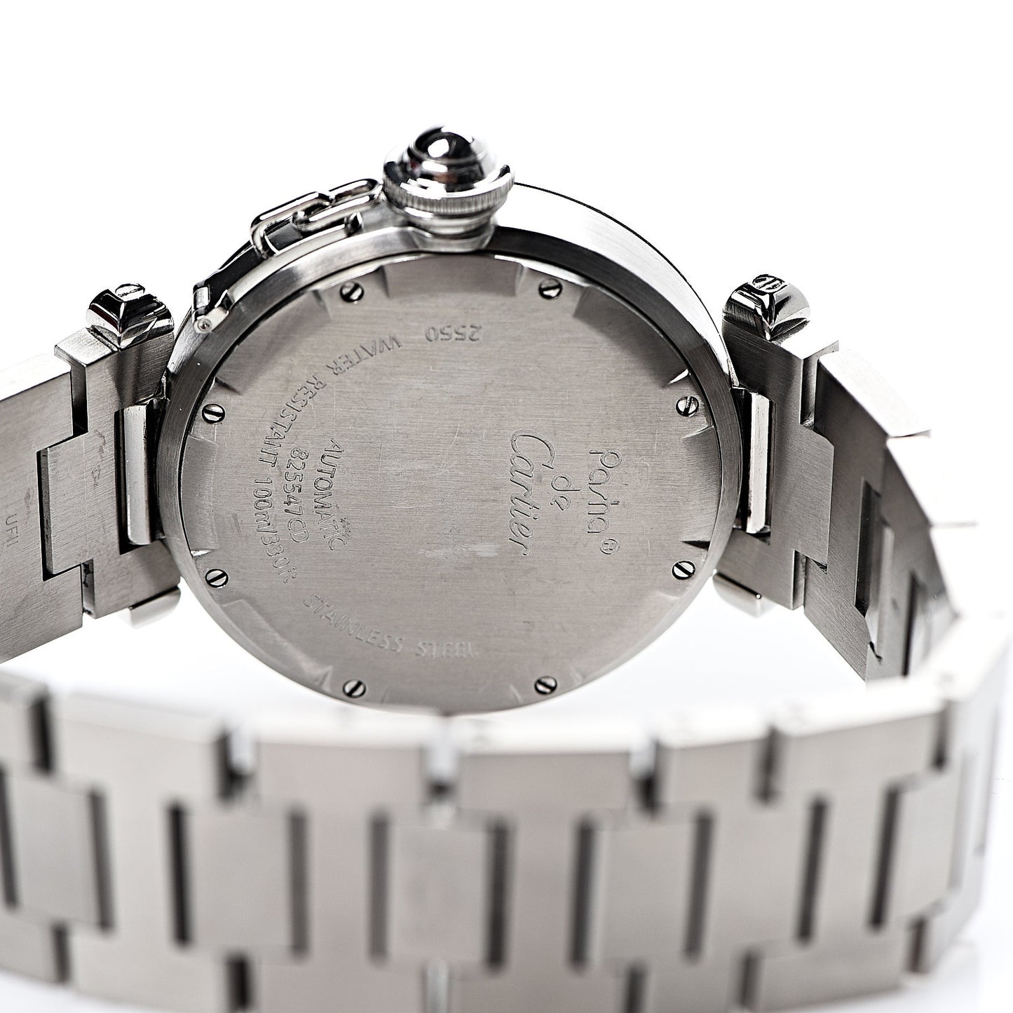 Stainless Steel 35mm Pasha C Big Date Automatic Watch Black