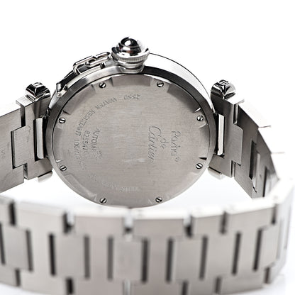 Cartier Stainless Steel 35mm Pasha C Big Date Automatic Watch Black 4 of 5
