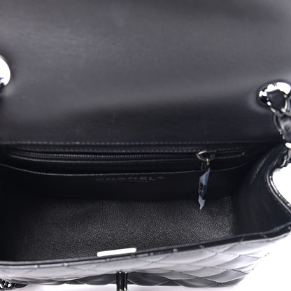 Chanel Patent Calfskin Quilted Mini Square Flap So Black 4 of 5