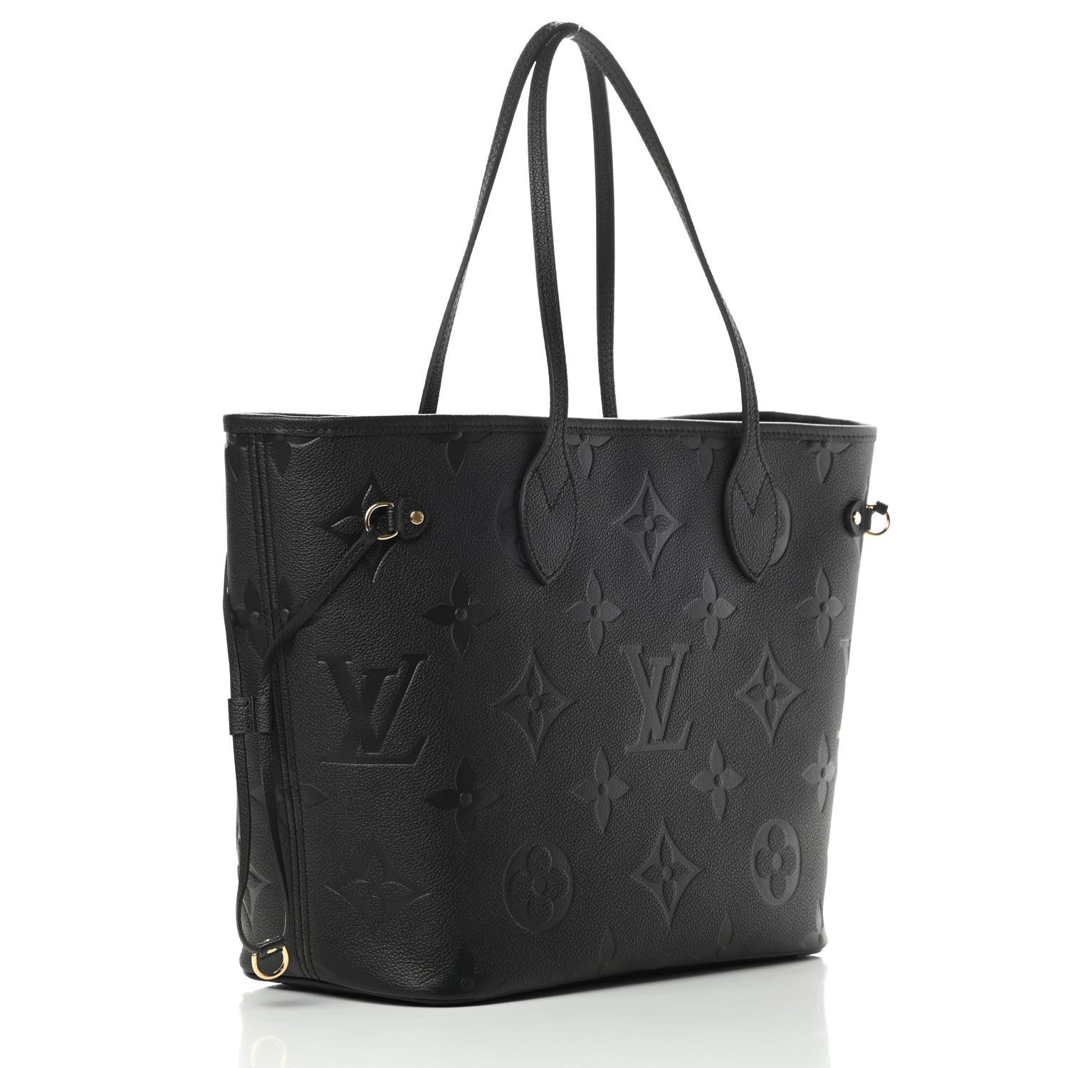 Louis Vuitton Empreinte Monogram Giant Neverfull MM Black 4 of 12