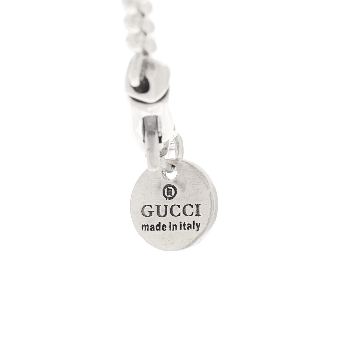 Gucci Sterling Silver Blind for Love Heart Pendant Necklace 6 of 6