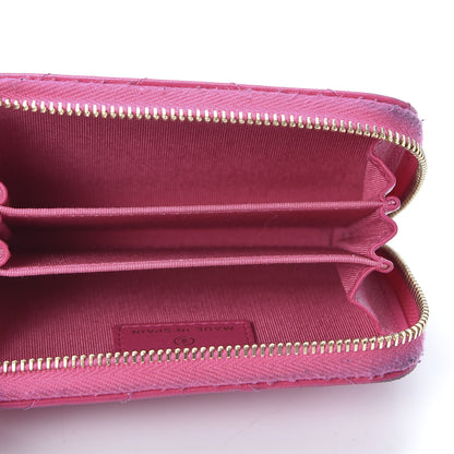 Chanel Lambskin Chevron Quilted Zip Around Coin Purse Pink 4 of 11