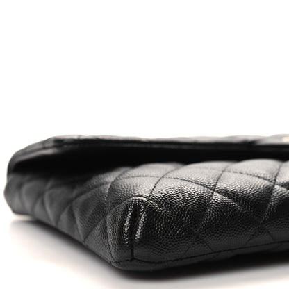 Chanel Caviar Quilted Flap Clutch Black 9 of 11