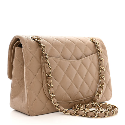 Chanel Caviar Quilted Small Double Flap Dark Beige 3 of 12