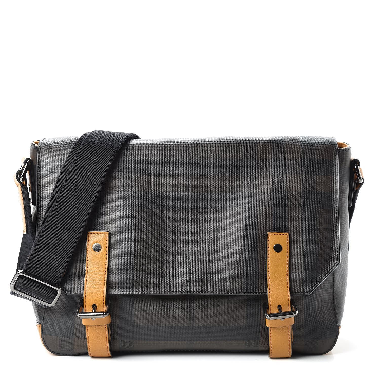 Burberry Smoked Check Medium Messenger Bag Brown 1 of 9