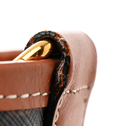 Celine Triomphe Canvas Calfskin Medium Bucket Bag Tan 13 of 20