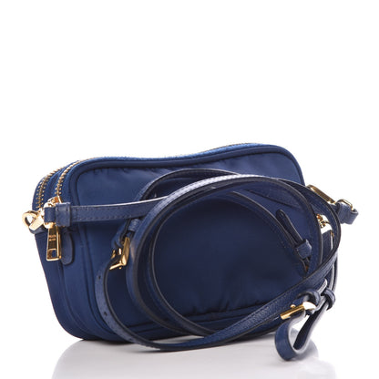 Prada Tessuto Nylon Convertible Crossbody Wristlet Royal 3 of 10