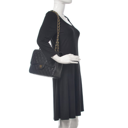 Chanel Caviar Quilted Jumbo Single Flap Black 2 of 11