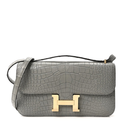 Hermes Matte Alligator Constance 1-Elan Gris Cement 1 of 12