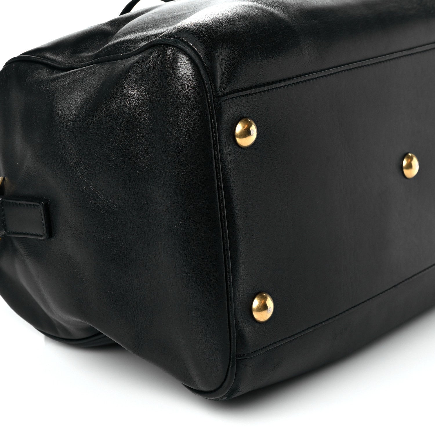 Saint Laurent Calfskin Classic Duffle 6 Black 9 of 18