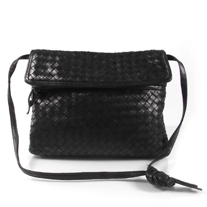 Bottega Veneta Vintage Woven Shoulder Bag Black 1 of 7