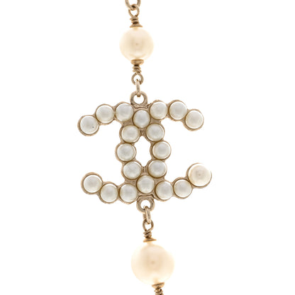 Chanel Irregular Pearl CC Short Necklace Gold 4 of 6