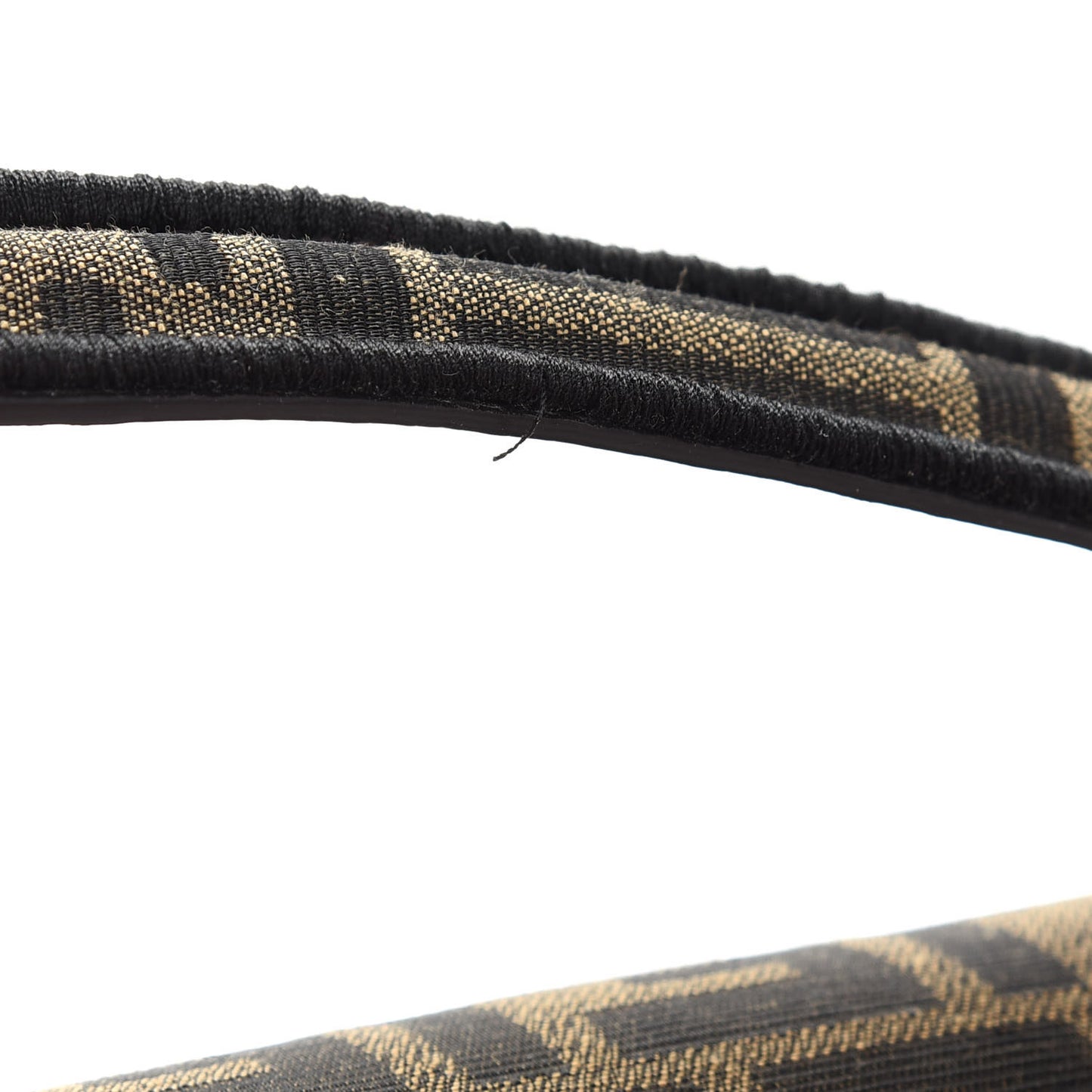 Fabric Jacquard FF 1974 Medium Baguette Tobacco Moro Black
