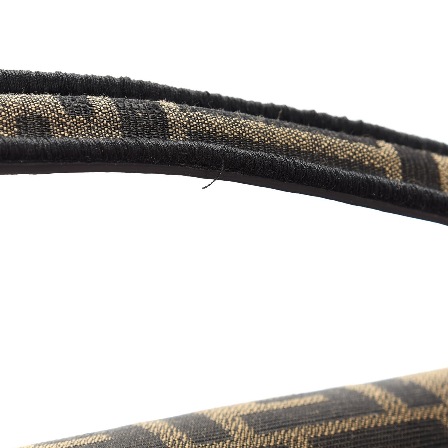 Fendi Fabric Jacquard FF 1974 Medium Baguette Tobacco Moro Black 10 of 10