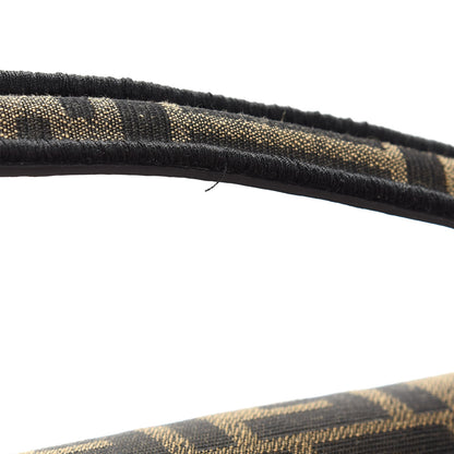 Fendi Fabric Jacquard FF 1974 Medium Baguette Tobacco Moro Black 10 of 10