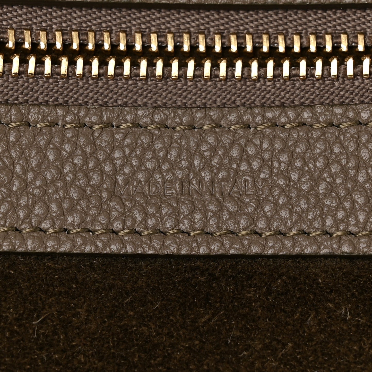 Soft Grained Calfskin Medium Belt Cabas Phantom Taupe