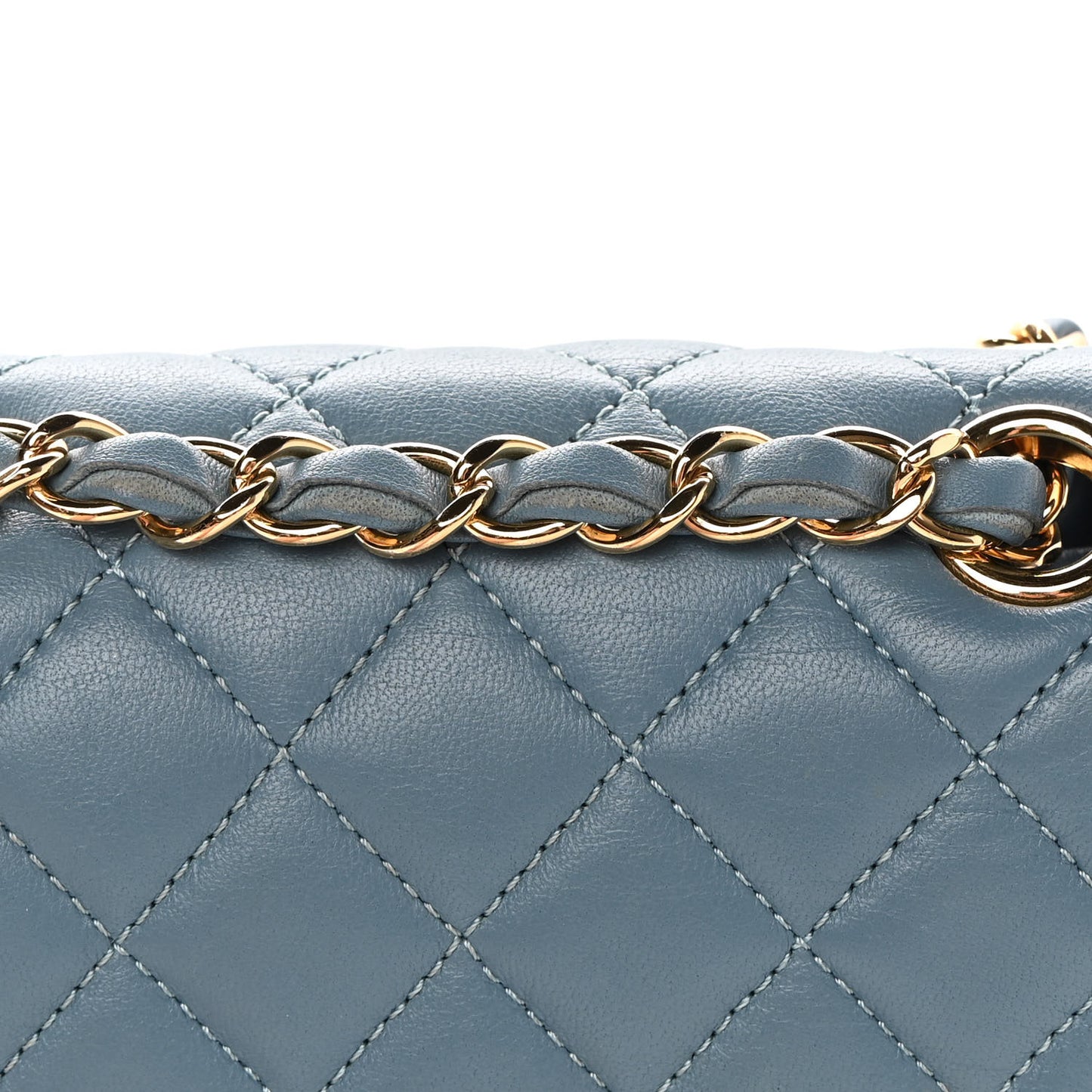 Lambskin Quilted Mini Urban Spirit Backpack Light Blue