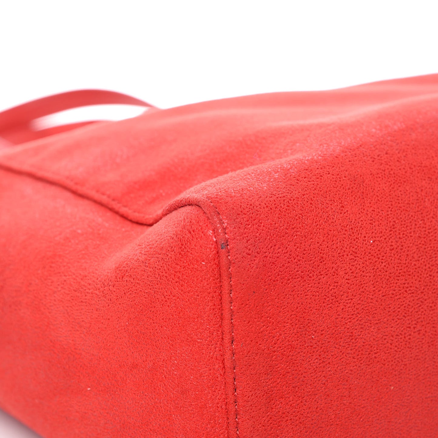 Shaggy Deer Falabella East West Shopper Tote Red