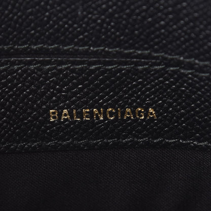 Balenciaga Signature Grained Calfskin Car Tag Print XXS Ville Top Handle Bag Black TBC 6 of 9