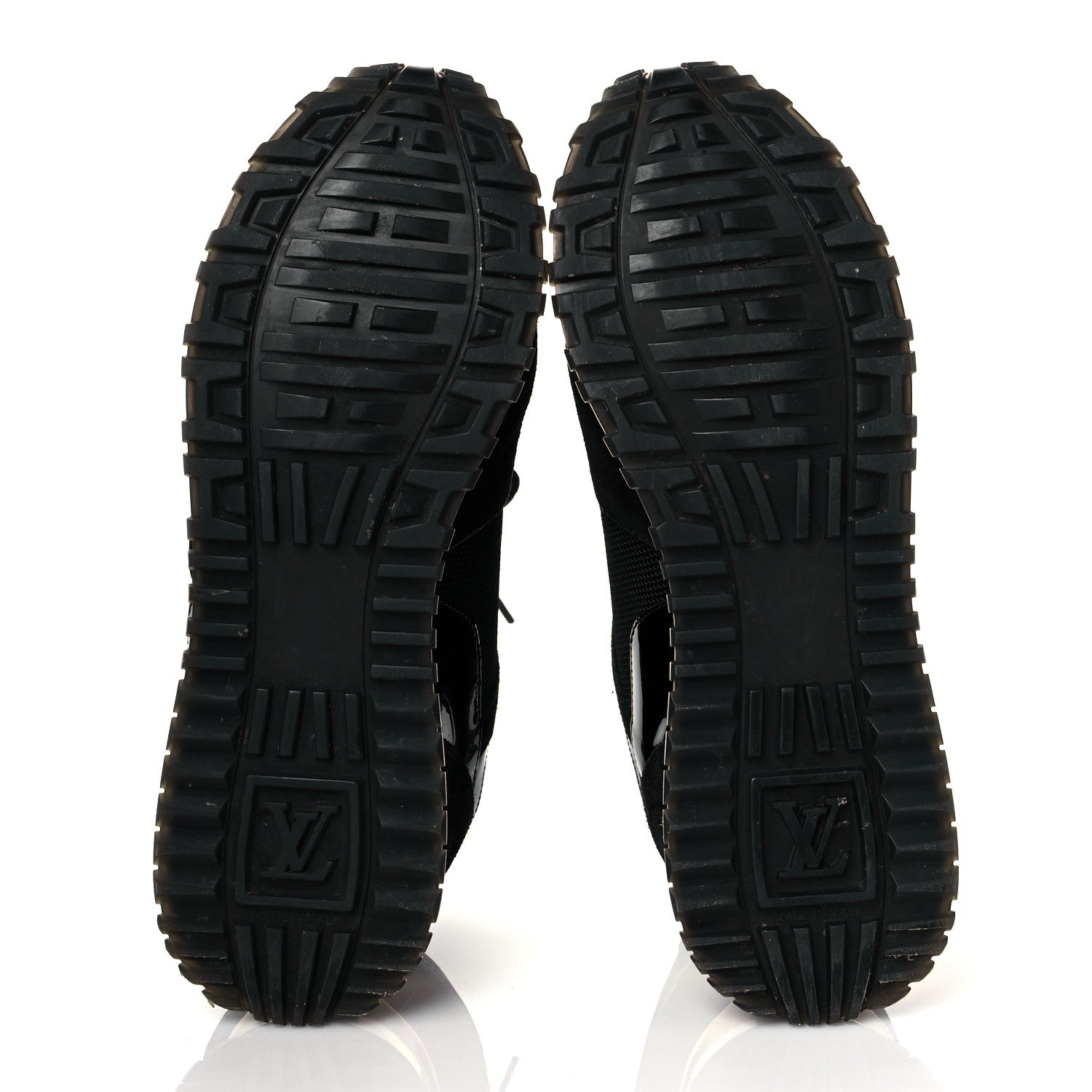 Louis Vuitton Suede Monogram Run Away Sneakers 37.5 Black 6 of 7