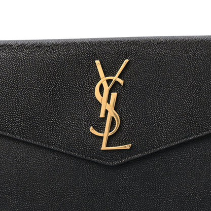 Saint Laurent Grain De Poudre Uptown Pouch Black 8 of 9