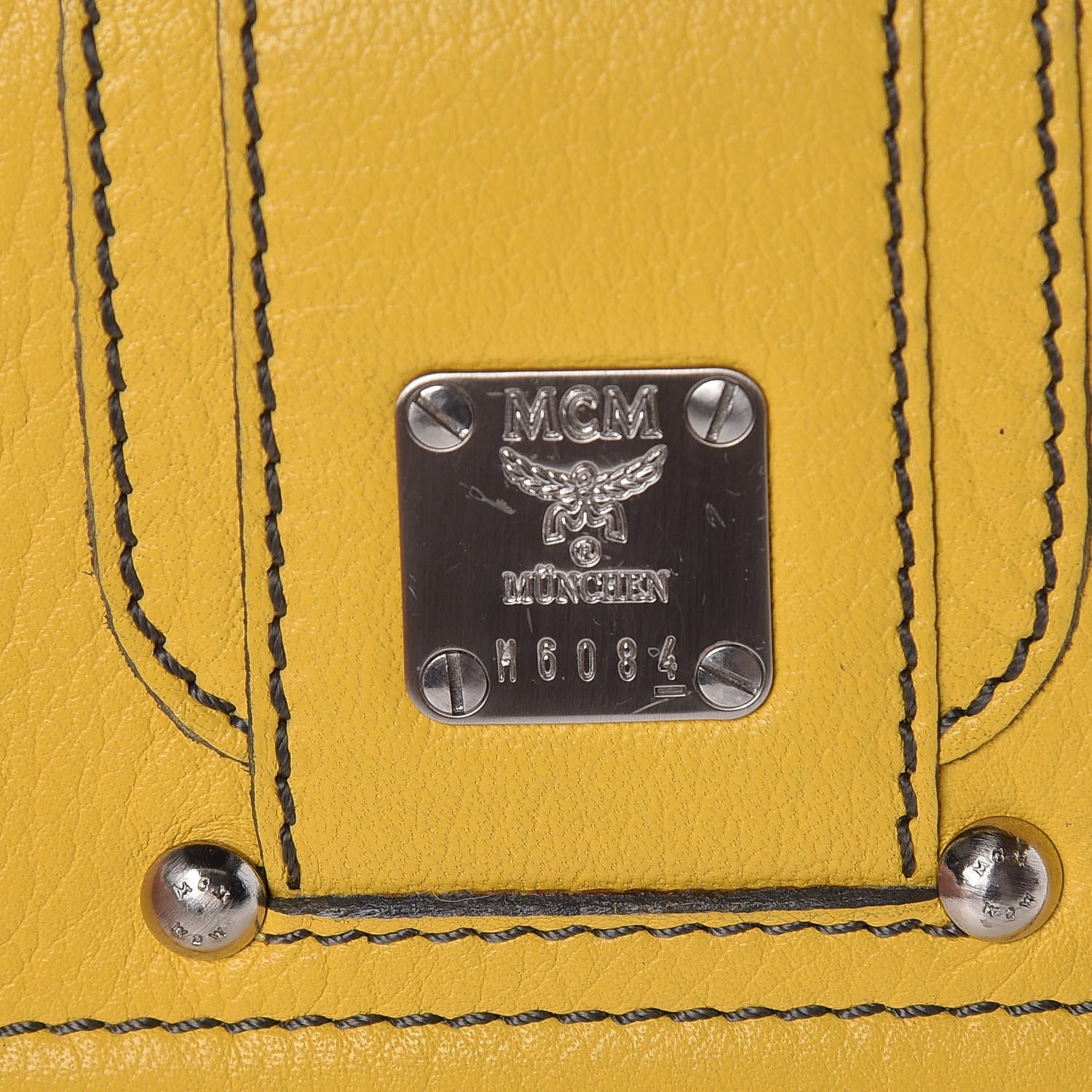 MCM Calfskin Medium Tri-Fold Flap Wallet Yellow 19 of 19