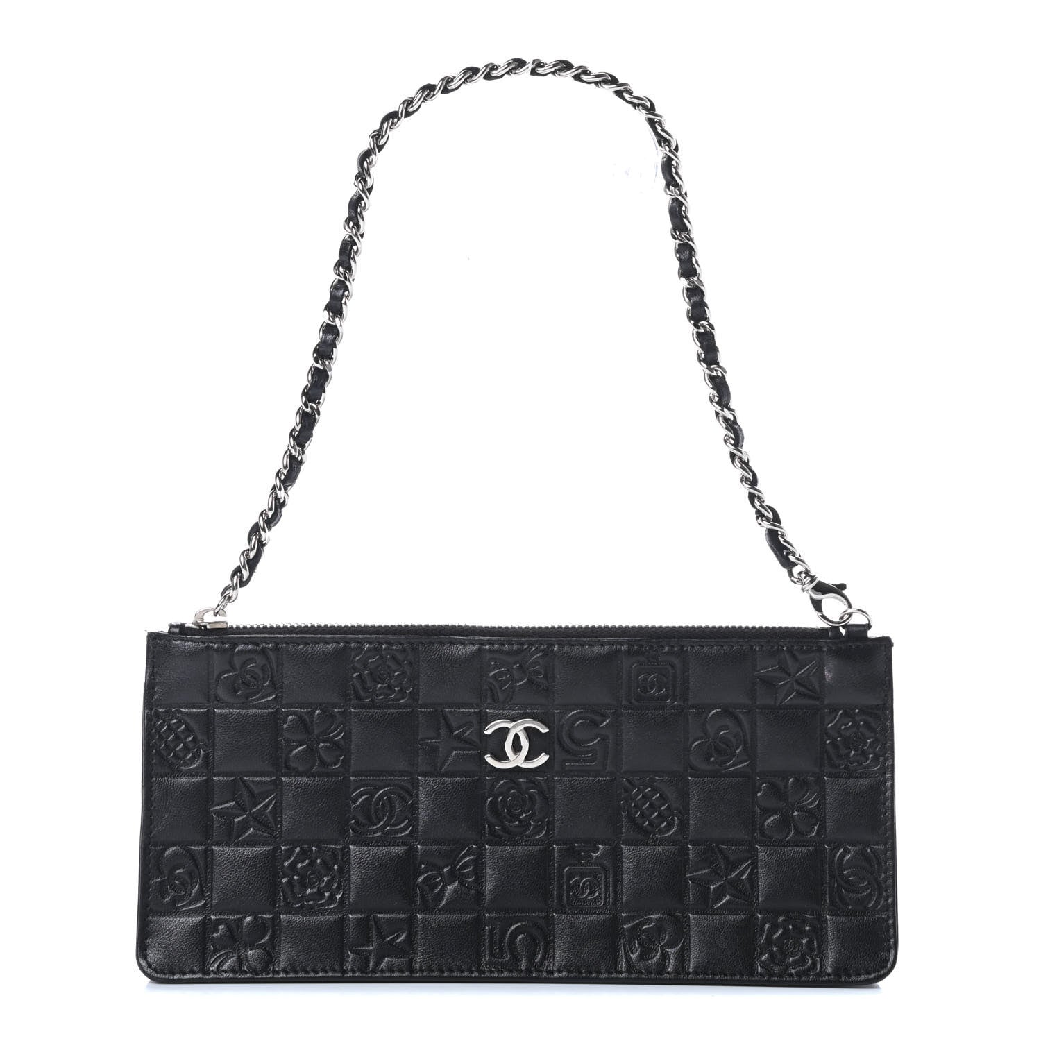 Chanel Lambskin Precious Symbols Pochette Black 1 of 11