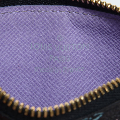 Louis Vuitton Monogram Multicolor Key Pouch Black Violet 7 of 8
