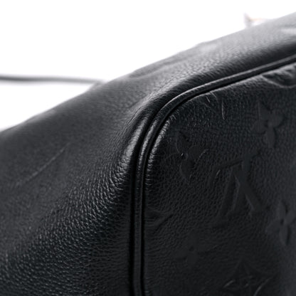 Louis Vuitton Empreinte Monogram Giant Neverfull MM Black 9 of 13
