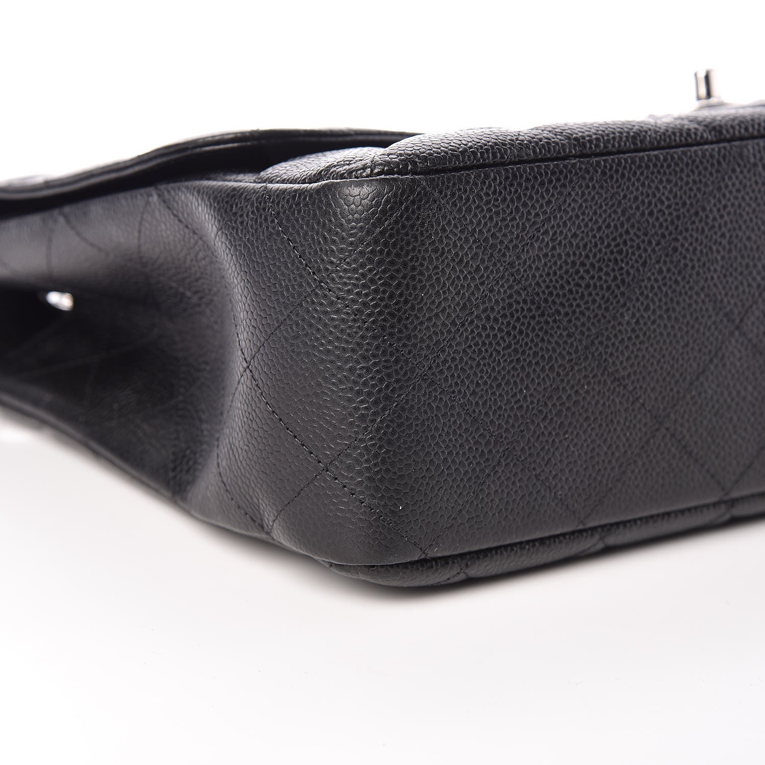 Chanel Caviar Quilted Jumbo Single Flap Black 10 of 13