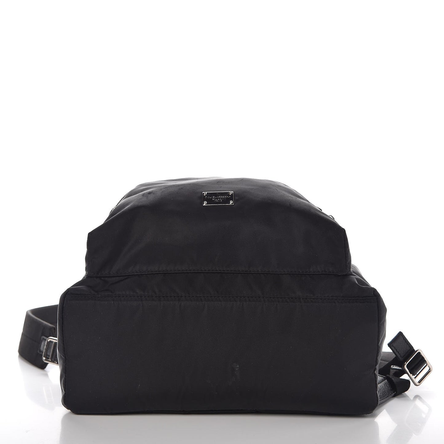 Nylon Family Patch Backpack Black