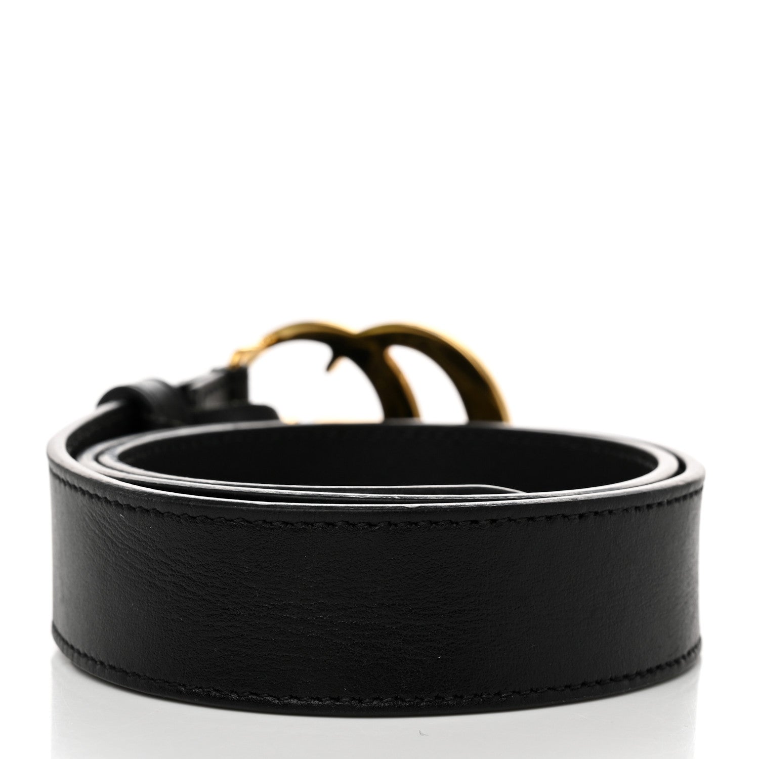 Gucci Plutone Calfskin Double G 30mm Belt 70 28 Black 2 of 7