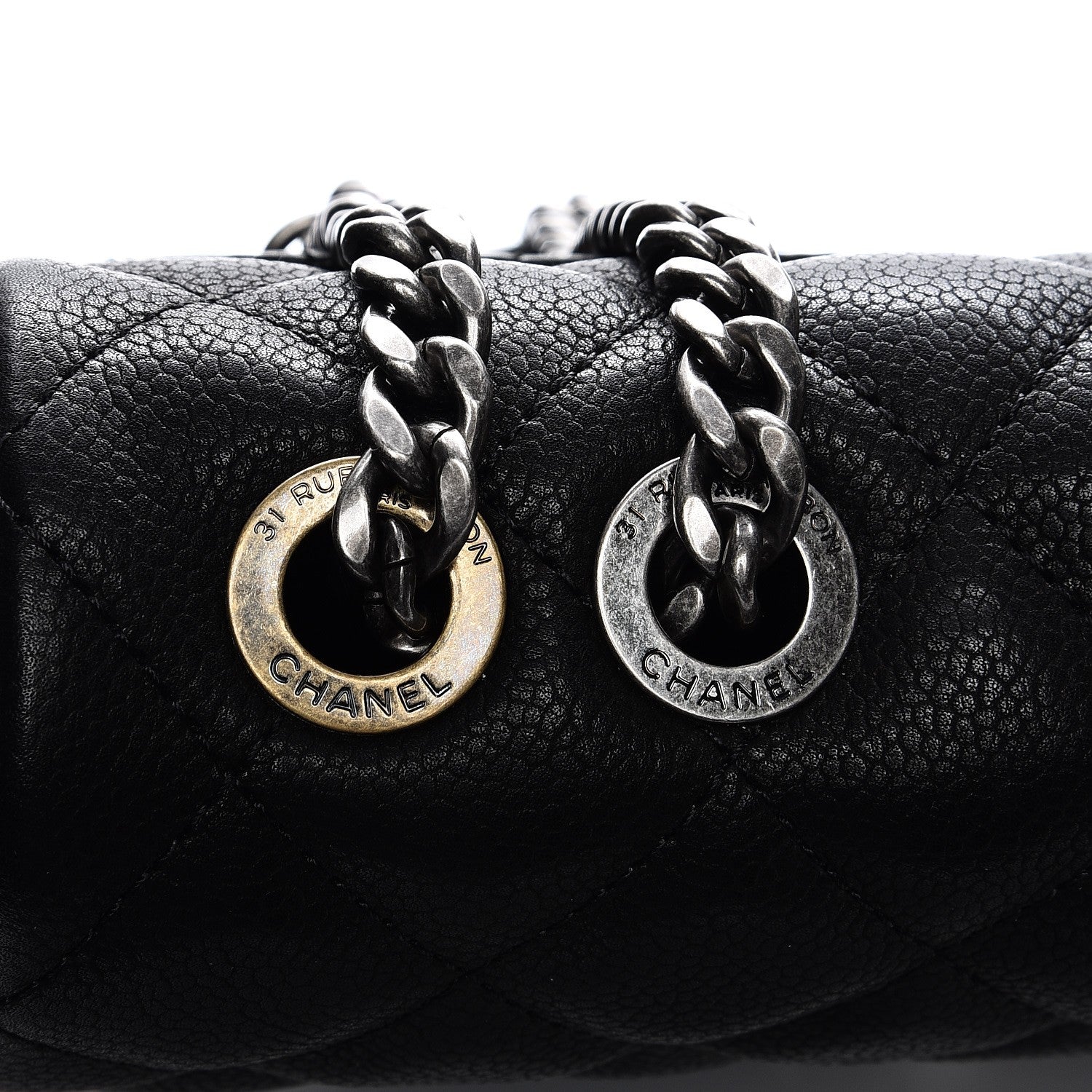 Chanel Caviar Quilted Casual Pocket Messenger Flap Black 10 of 11