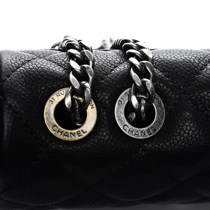 Chanel Caviar Quilted Casual Pocket Messenger Flap Black 10 of 11