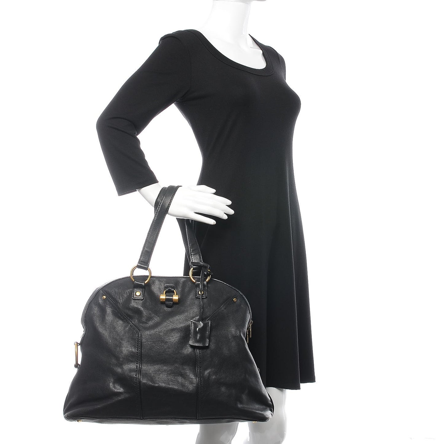 Calfskin Oversized Muse Black