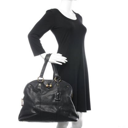 Saint Laurent Calfskin Oversized Muse Black 2 of 13