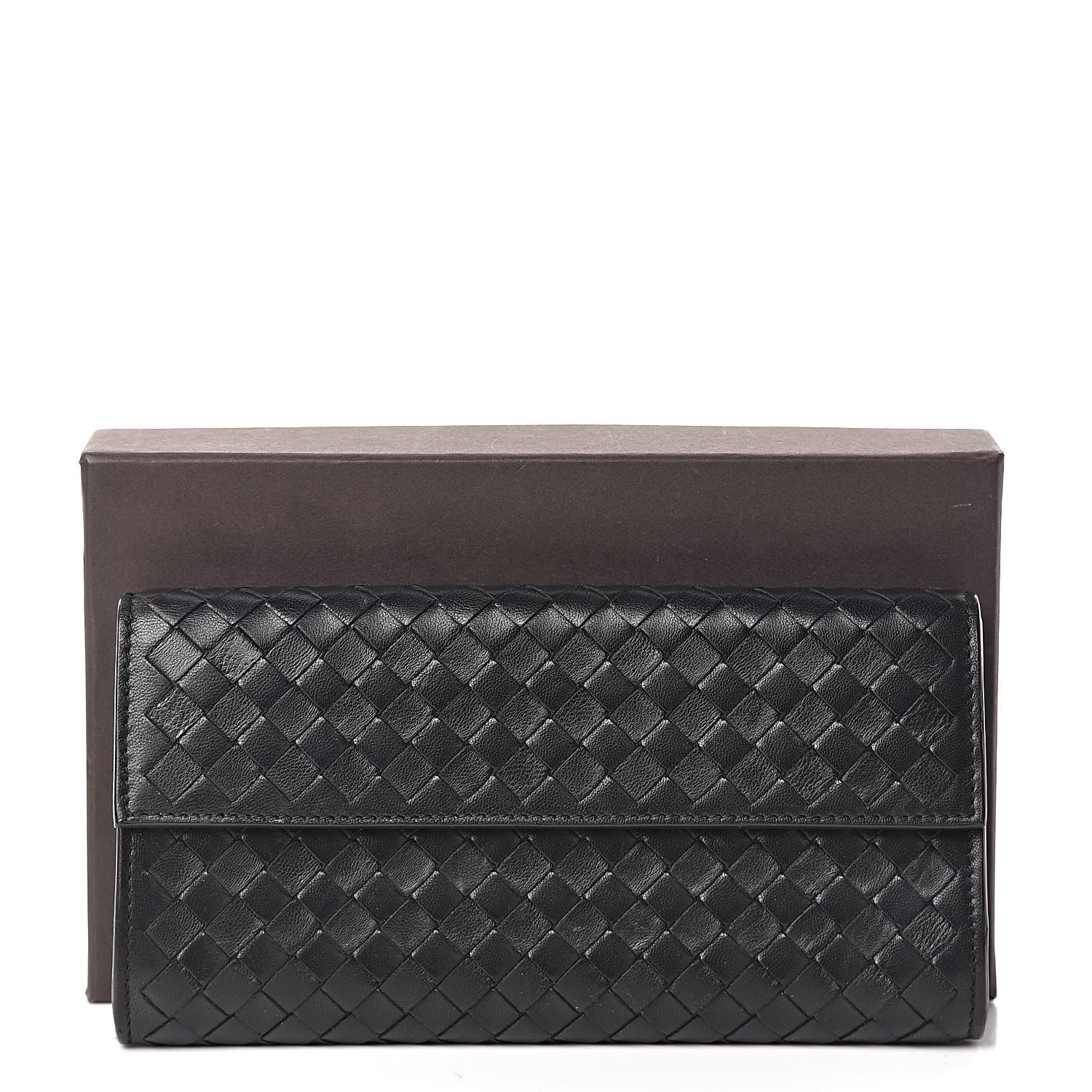 Bottega Veneta Nappa Intrecciato Continental Wallet Black 9 of 9