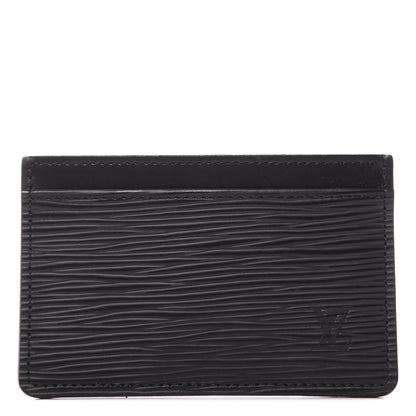 Louis Vuitton Epi Card Holder Black 1 of 10