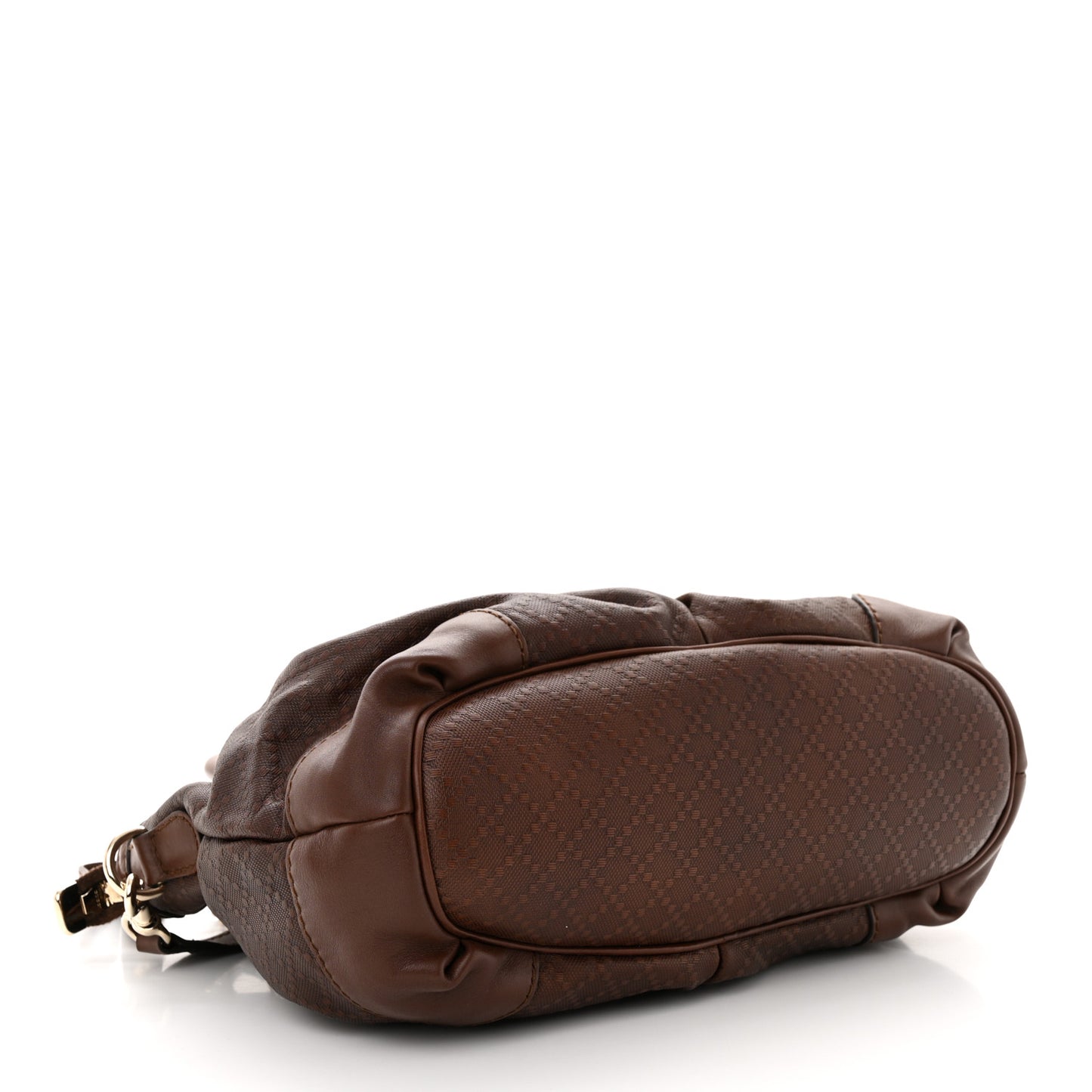 Diamante Medium Sukey Top Handle Bag Dark Brown